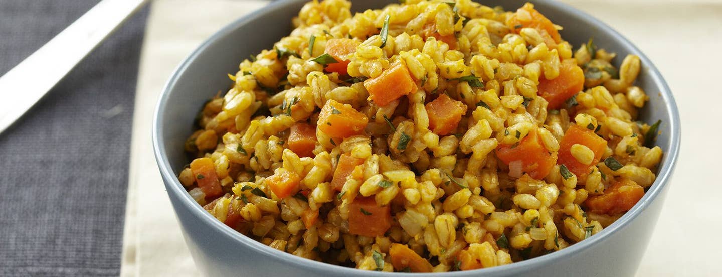 Barley and Sweet Potato Pilaf